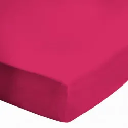 Drap Housse 140x190 FUCHSIA BT 27 cm